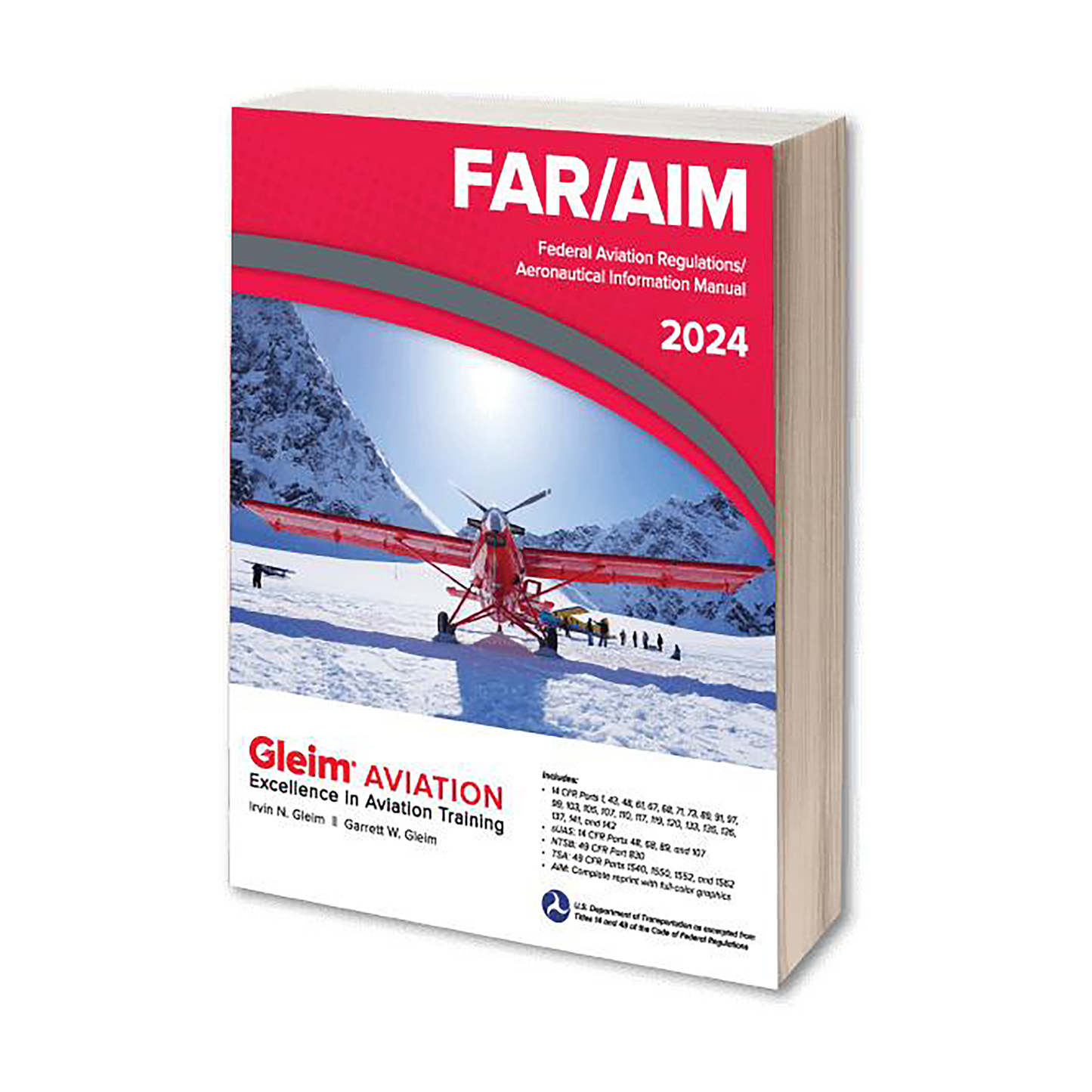 DIY Kit 2024 GLEIM FAR/AIM Book + 50 Tabs for Instrument Flight Rules
