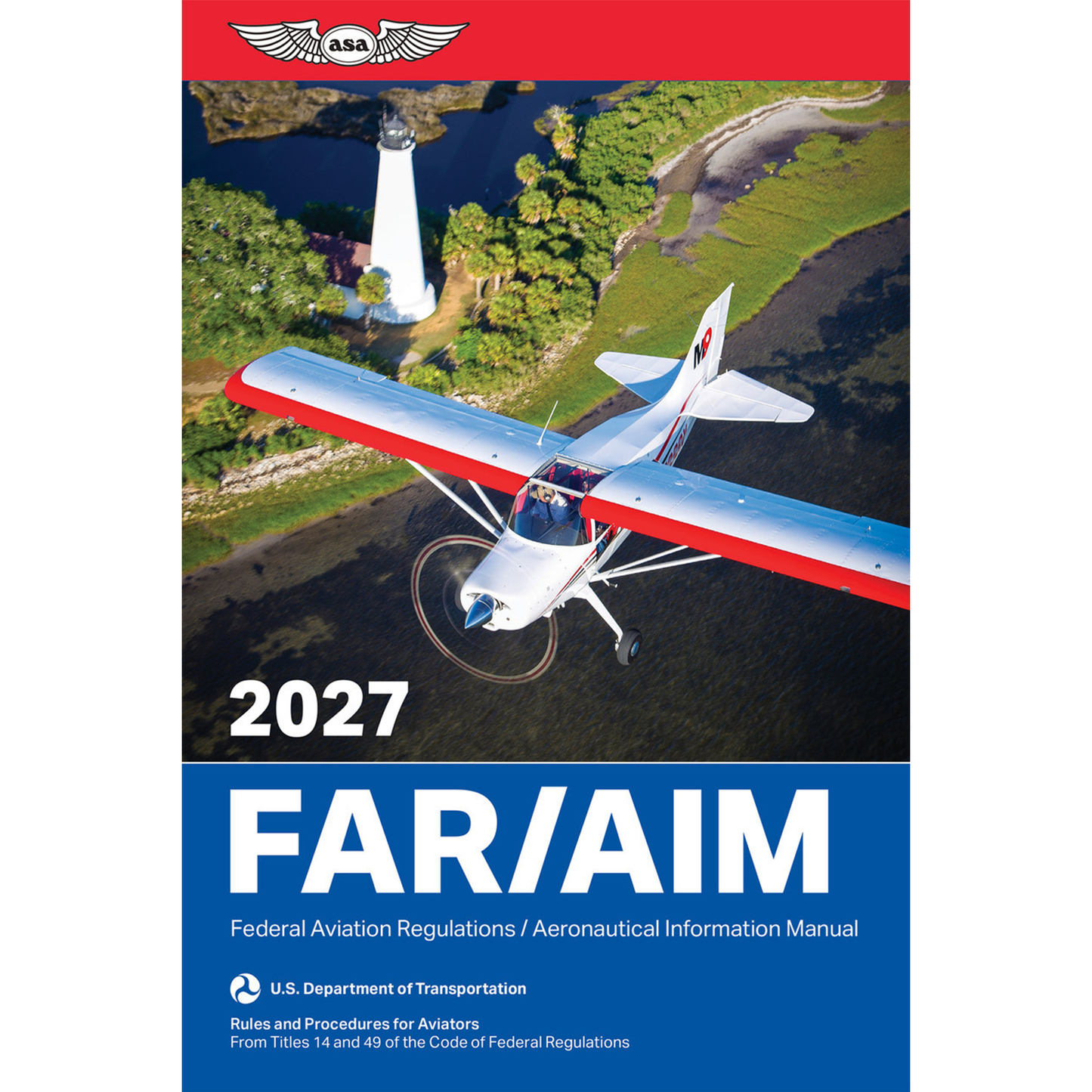 DIY Kit 2027 ASA FAR/AIM Book + 50 Tabs for Private Pilot License - VFR Kit
