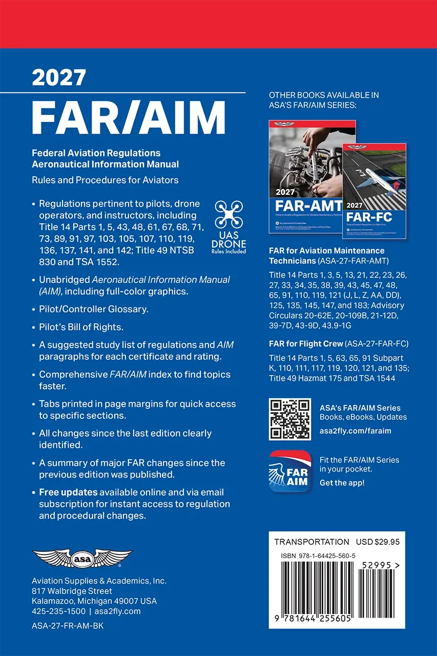 2027 ASA FAR/AIM Regulations Book