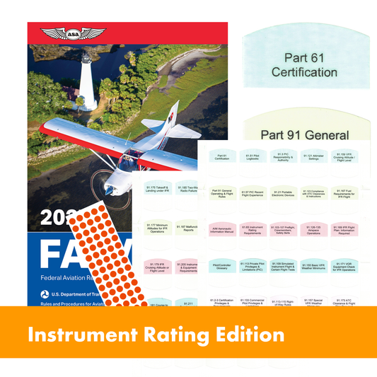 DIY Kit 2027 ASA FAR/AIM Book + 50 Tabs for Instrument Flight Rules - IFR Kit
