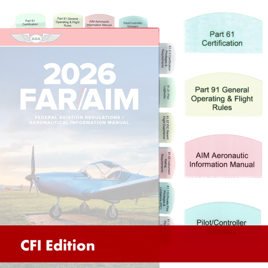Tabs for FAR/AIM 2026/2025 for Certified Flight Instructor - CFI - 75 tabs