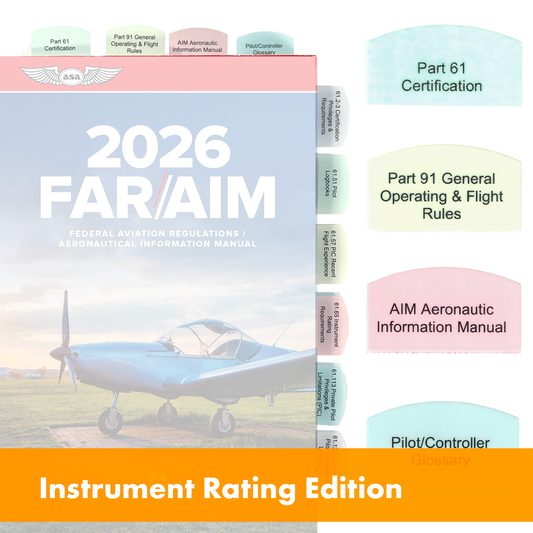 Tabs for FAR/AIM 2026/2025 for Instrument Flight Rules - IFR - 50 tabs